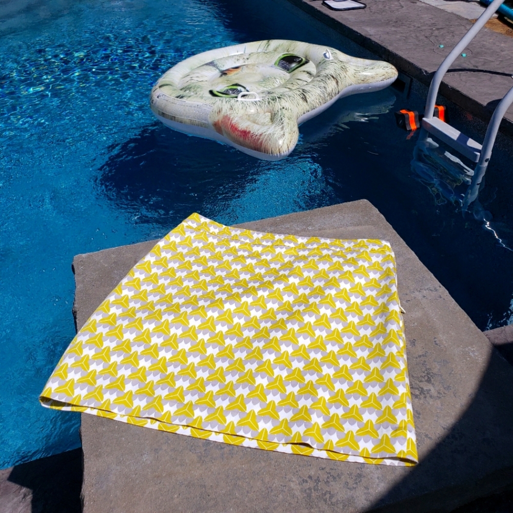 New Yellow, Gray & White Milly Collection Skirt